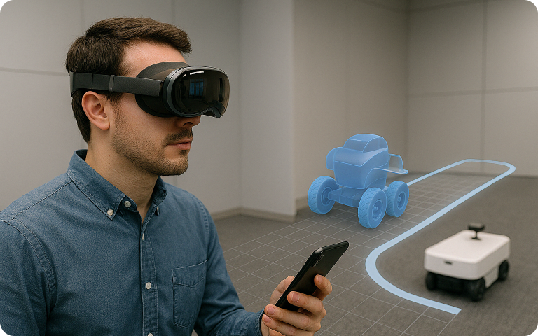 人-機械協調リスク知覚 AR デバイス実験システム開発